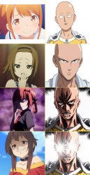 Smug Anime Characters Meme Template