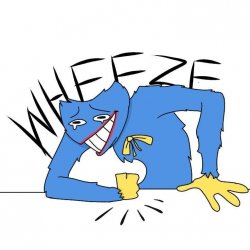 huggy wuggy wheeze Meme Template