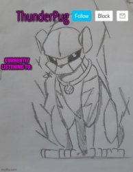 New Thunderpug announcement template Meme Template