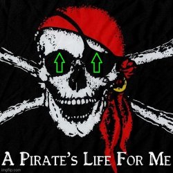 Pirates up vote Meme Template