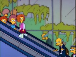 Maude On The Escalator Meme Template