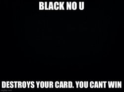Black No U Meme Template