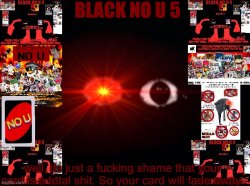 Black No U 5 Meme Template