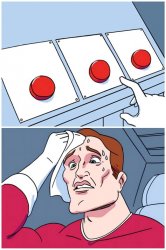 Three buttons Meme Template