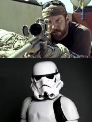 Sniper / Stormtrooper Meme Template