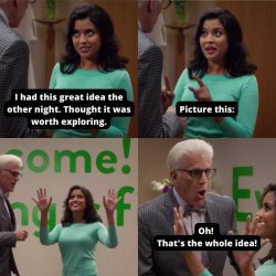Good place picture this vicky Meme Template