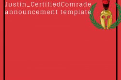 Comrades announcement Meme Template