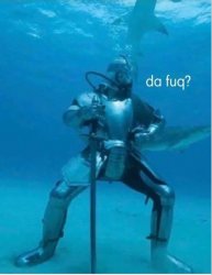 Underwater knight Meme Template