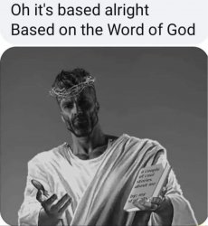 Based Jesus Meme Template