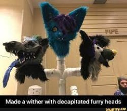Headless furry Meme Template