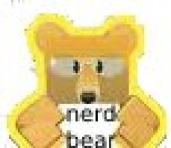 Nerd bear for bss roblox Meme Template