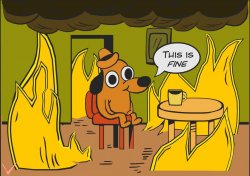 This is fine Meme Template