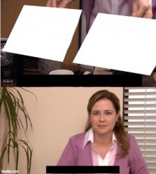 the office pam no text Meme Template