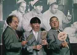 The Three Stooges looking at a picture Meme Template