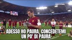 Totti "Adesso ho paura, concedetemi un pò di paura" Meme Template