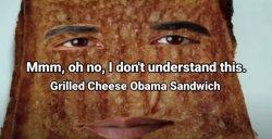 Grilled cheese Obama sandwich Meme Template
