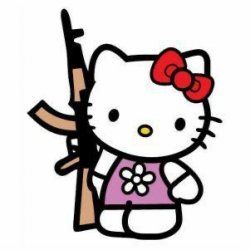 hello kitty gun Meme Template