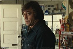 Anton Chigurh funny face Meme Template