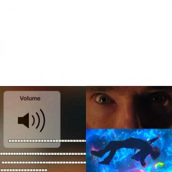 Doctor Strange Floating in Space Volume Up Meme Template