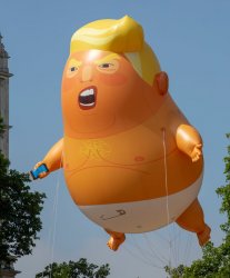 Trump baby balloon Meme Template