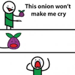 this onion wont make me cry Meme Template
