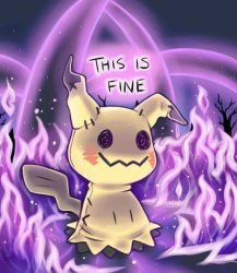 This is fine mimikyu Meme Template