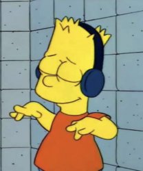 Bart Simpson Music Meme Template