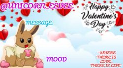 Unicorn_Eevee Valentines day template Meme Template