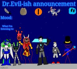 Dr.Evil-ish announcement template v2 Meme Template