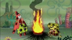 spongebob fire Meme Template