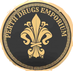 PERTH DRUGS EMPORIUM LOGO Meme Template