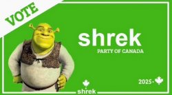 2025 Shrek Party Canada (yes this is real lol) Meme Template