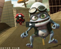Crazy frog chase Meme Template
