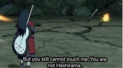 Hashirama touch Madara Meme Template