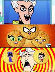 Teen Titans Waffles Meme Template