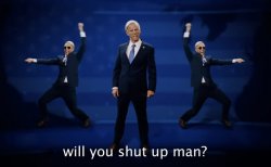 Joe biden will you shut up man Meme Template