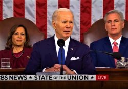 Lying Biden at the SOTU address Meme Template