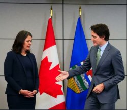 Trudeau Handshake Meme Template