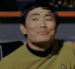 George Takei grinning Star Trek Meme Template