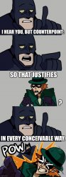 Batman vs the riddler Meme Template