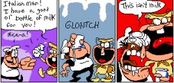 Peppino Glontches milk Meme Template