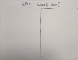 Who would win? Meme Template