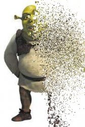 Disintegrating Shrek Meme Template
