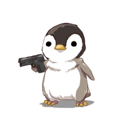 Deal With It Penguin PNG Meme Template