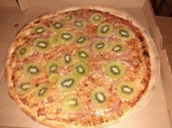 Kiwi on pizza Meme Template