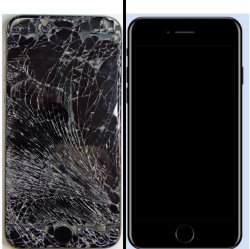 Broken vs new phone Meme Template