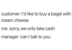 Bagel with cream cheese Meme Template