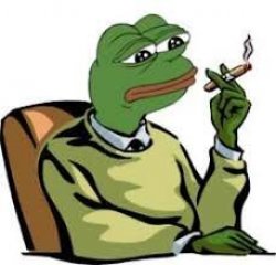 Smoking Pepe Meme Template