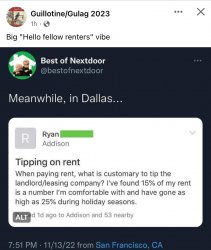 Tipping on rent Meme Template