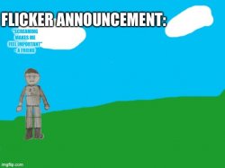 Flicker announcement V2 Meme Template